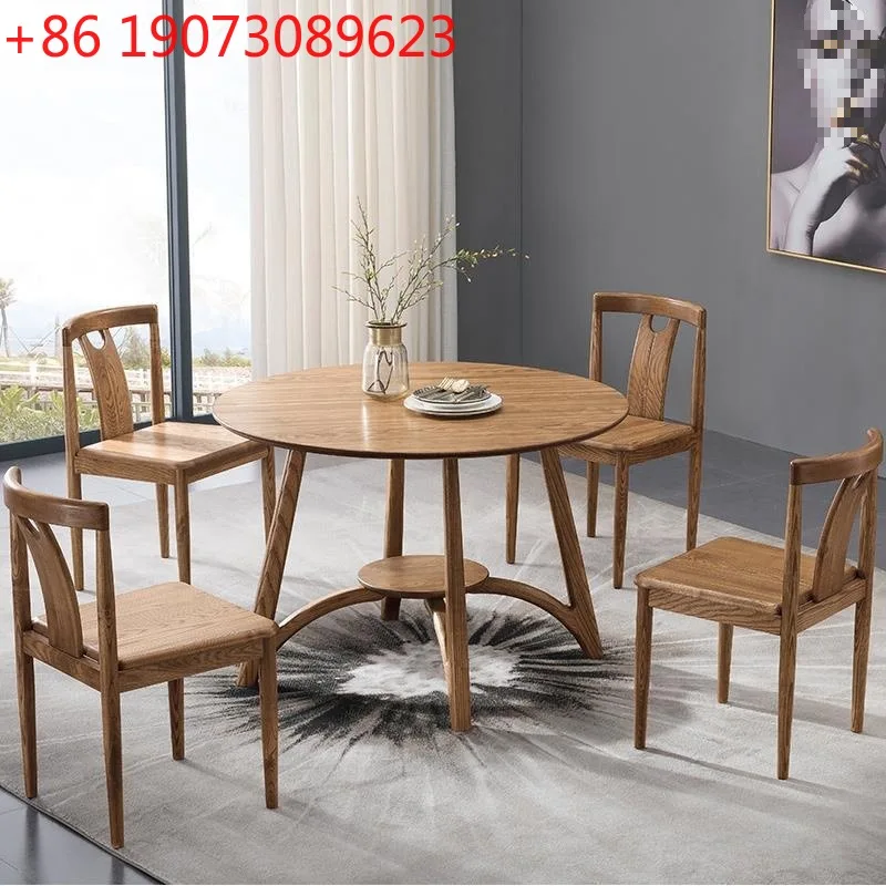 

Обеденный стол из массива дерева, круглый стол, обеденный стол из бревенчатого белого дерева