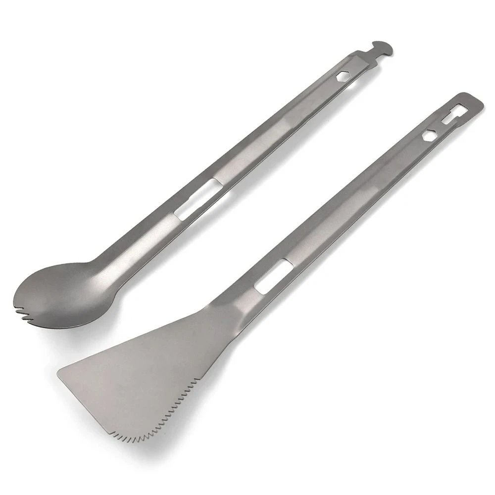 

BBQ Camping Cooking Utensils Titanium Detachable Camping Cooking Tableware Multifuntional Composable
