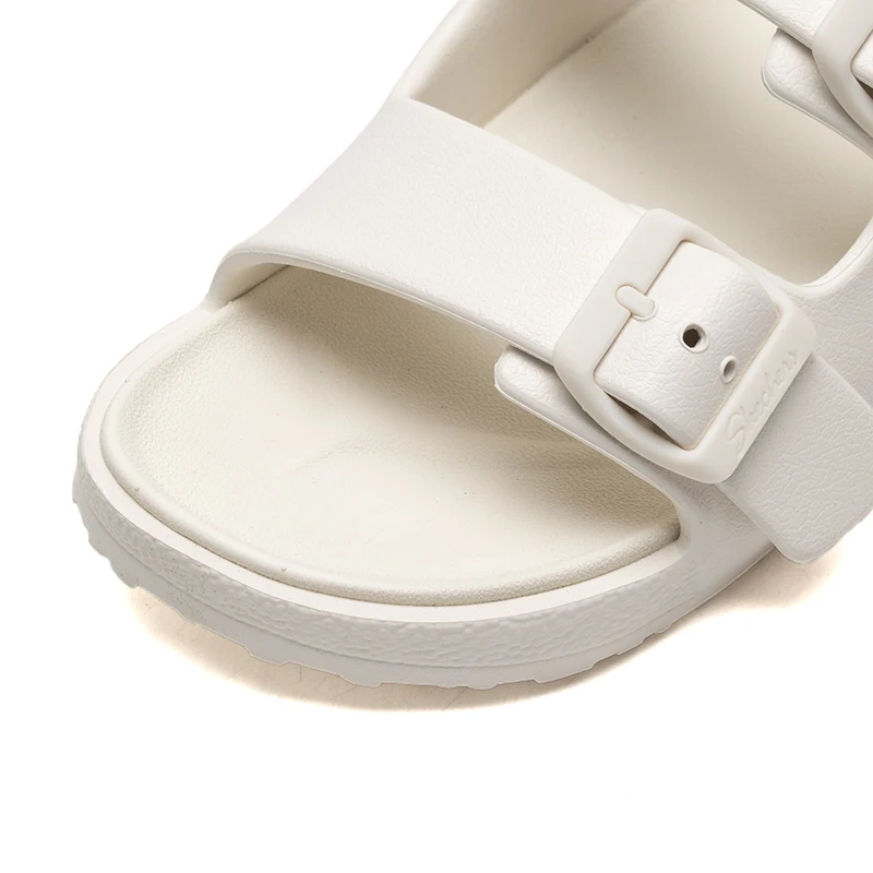 Skechers Women's Foamies Lightweight Casual Molded Sandals Outdoor Beach Shoes Bathroom Sandals Casual Slippers 111597-Wht