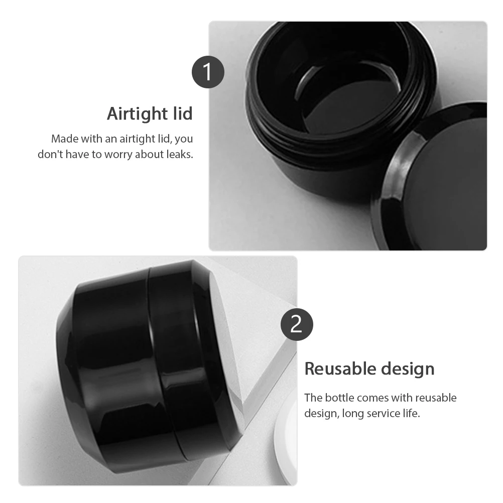

8pcs Eye Bottles Travel Storage Container Refillable Empty Face Cream Jars Durable Pp Sample Holder For Nail Polish