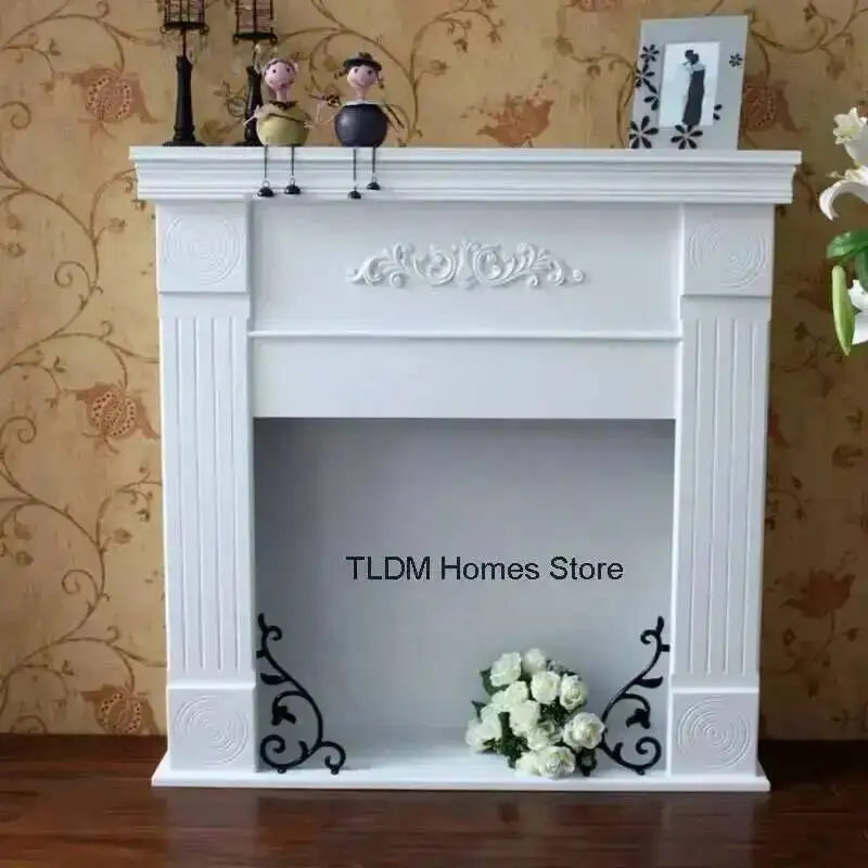 Carving Iron Fireplace Homestay Hotel Bar European Freestanding Fireplace Living Room Restaurant Villa Decorative Fireplace