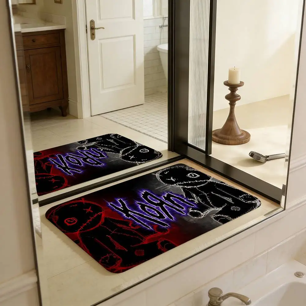 Rock Band K-Korn Door Mat Anti-slip Absorb Water Long Strip Cushion Bedroon Mat Bedside Mats