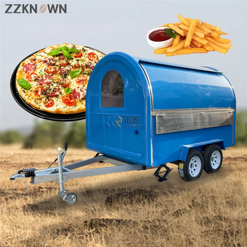 Concession Double Axis Mobile Food Trailers, Entièrement équipé, Fruit Matut, Glace, Friteuse, Chips, Hot Dogs, Kiosque, Van