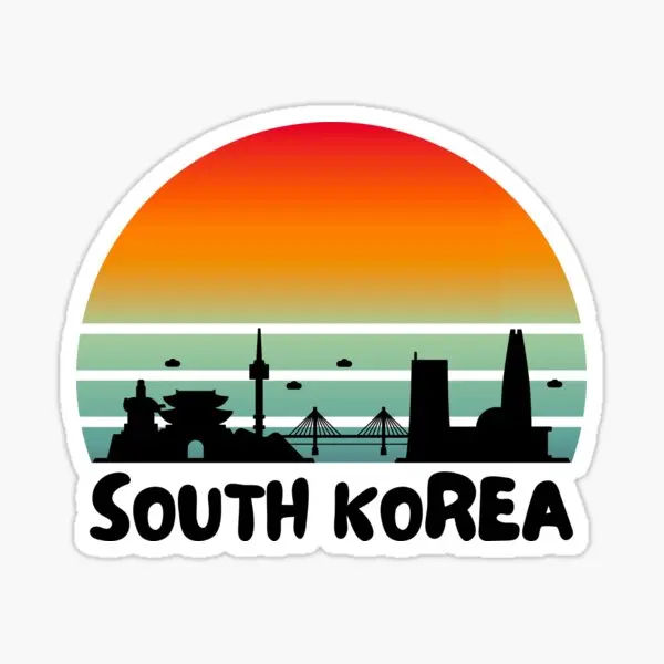 

South Korea Flag Sticker Exterior Accessories Decorations Windows Windshield Luggage Kayak Suv Gift Laptop Phone And Phone Case