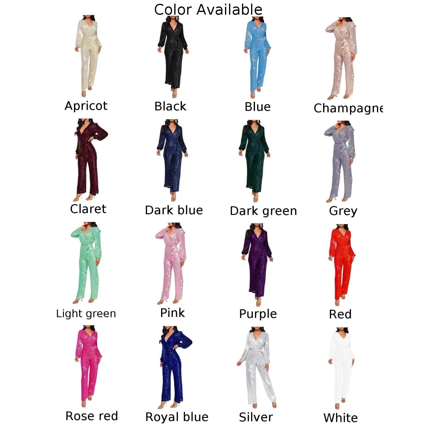 Autunno Inverno Donna Outfit Tuta da donna Donna Autunno Inverno Verde chiaro Pagliaccetti a maniche lunghe Party Outfit Modello tinta unita