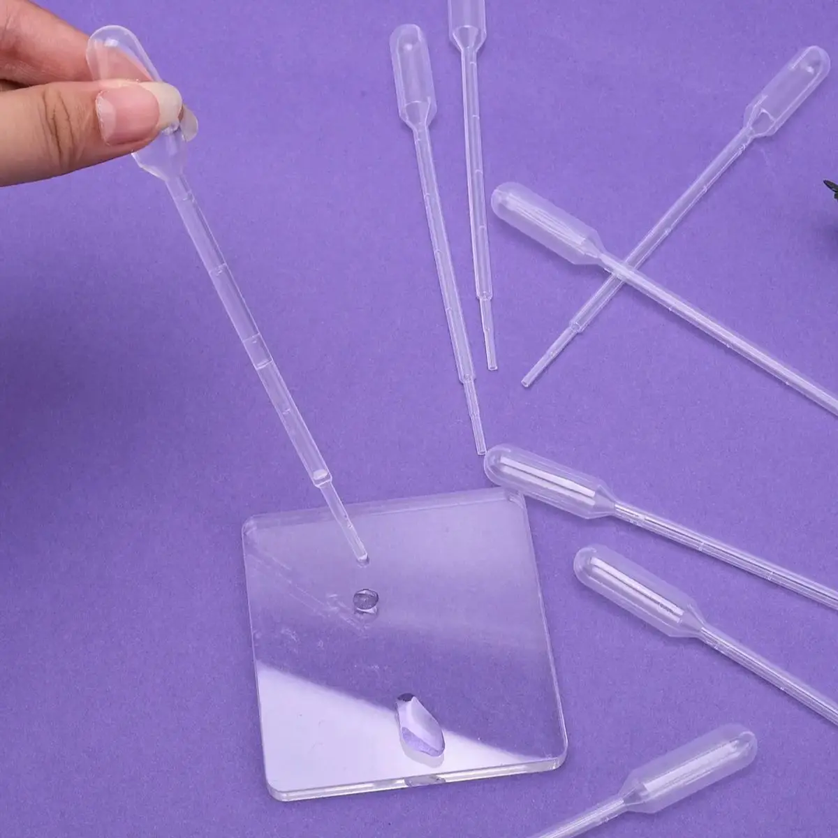 100Pcs/Lot Laboratory Pipette 1ml 2ml Plastic Disposable Graduated Container Liquid Dropper Equipment Straw Experiment Tools