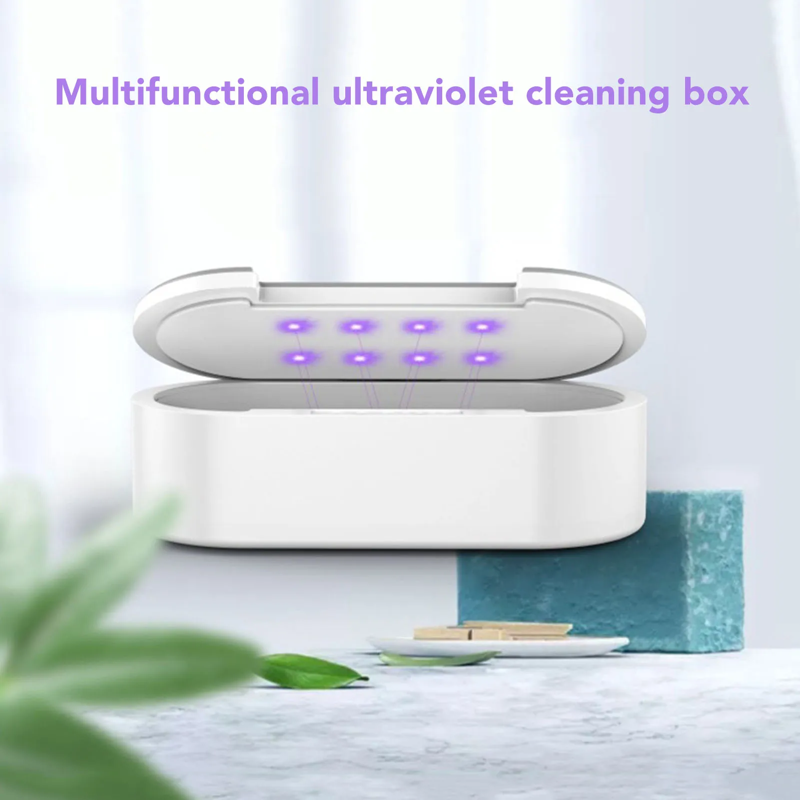 Caixa de limpeza UV automática para Nail Art, Voice Broadcast, Ferramentas Aromaterapia, Limpeza Rápida, 360 Graus