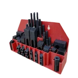 1set  Milling Machine Clamping Set 58pcs Hardened Mill Clamp Kit Vice M14 M16 Hardened Universal Fixture Set Pressure Plate