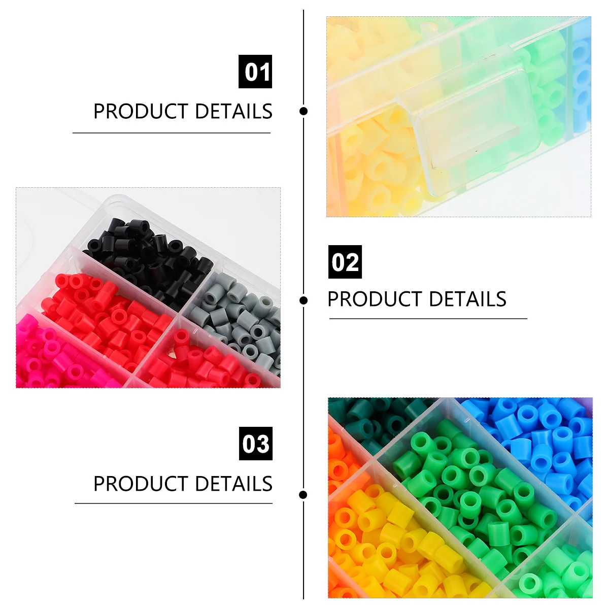 1Set Puzzel Zekering Kralen DIY Kit Kleurrijke Educatieve Ambachtelijke Materiaal Familie Vakantie Decoratie Creatief Cadeau voor Kinderen