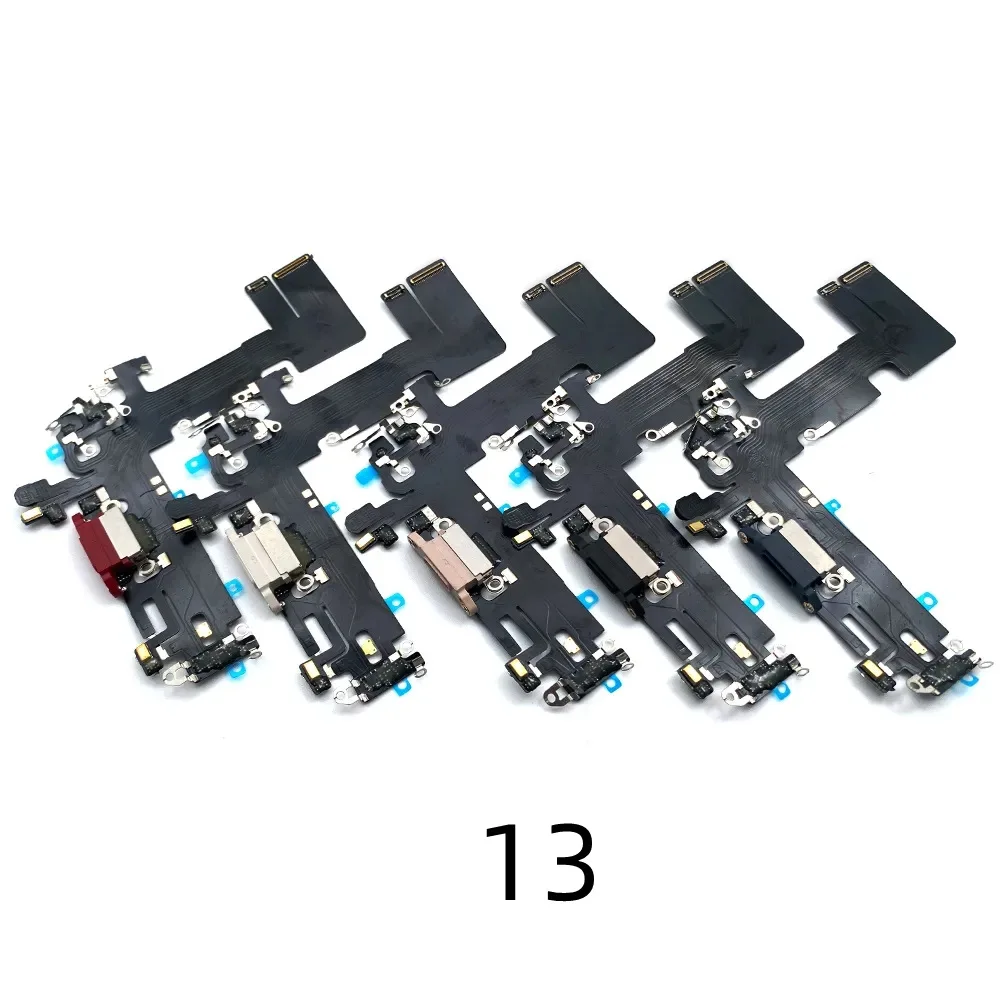 Charging Port Flex Cable for iPhone 11 12 13 14 Pro Max  USB Charger Dock Connector With Microphone Ribbon Repair view 3