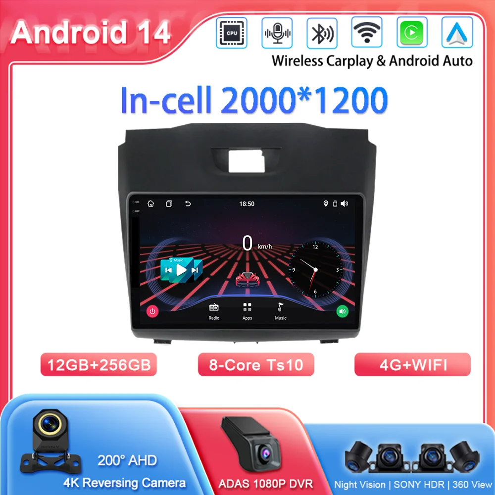 

Автомобиль Android Carplay для Chevrolet TrailBlazer 2012-2016 S-10 S10 Colorado для Isuzu D-Max DMAX Стерео Радио Мультимедиа 2Din GPS