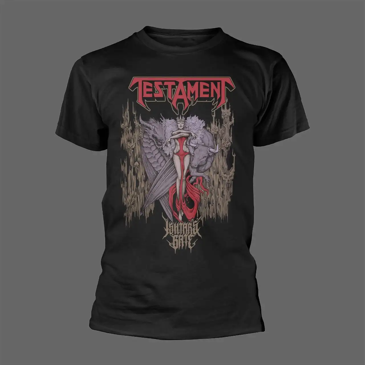 

Периферийный узор Testament Ishtar's Gate с принтом, летние хлопковые мужские и женские футболки класса люкс с короткими рукавами