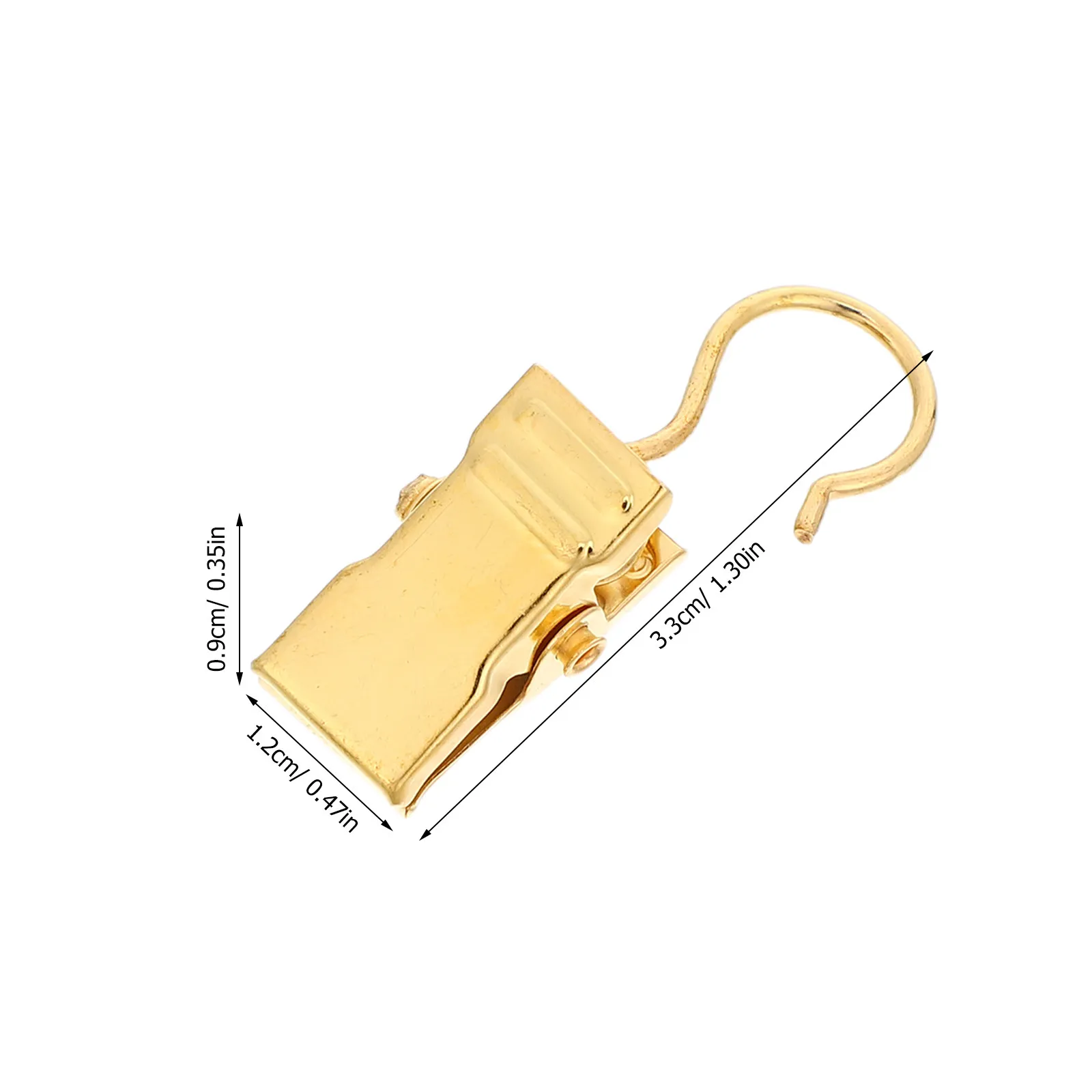 50Pcs Metal Curtain Hooks Clips Easy Grip Thick Thin Curtains Quick Adjust Light Privacy Control Rust Resistant for Humid