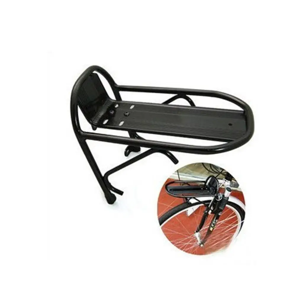 Universal Bike Front Cargo Rack, 15kg Capacidade, Adulto Bikes Suporte, Acessório Ciclo