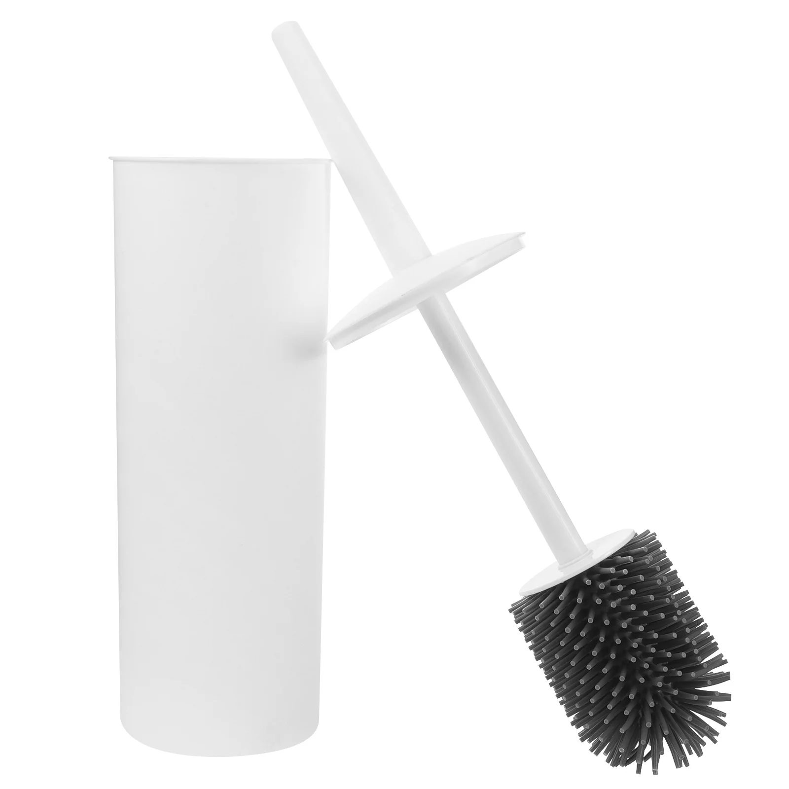 

1Set Toilet Brush Set Long Handle Bathroom Cleaning Bowl Brush Holder Base for Home Hotel Office Bathroom Accessories