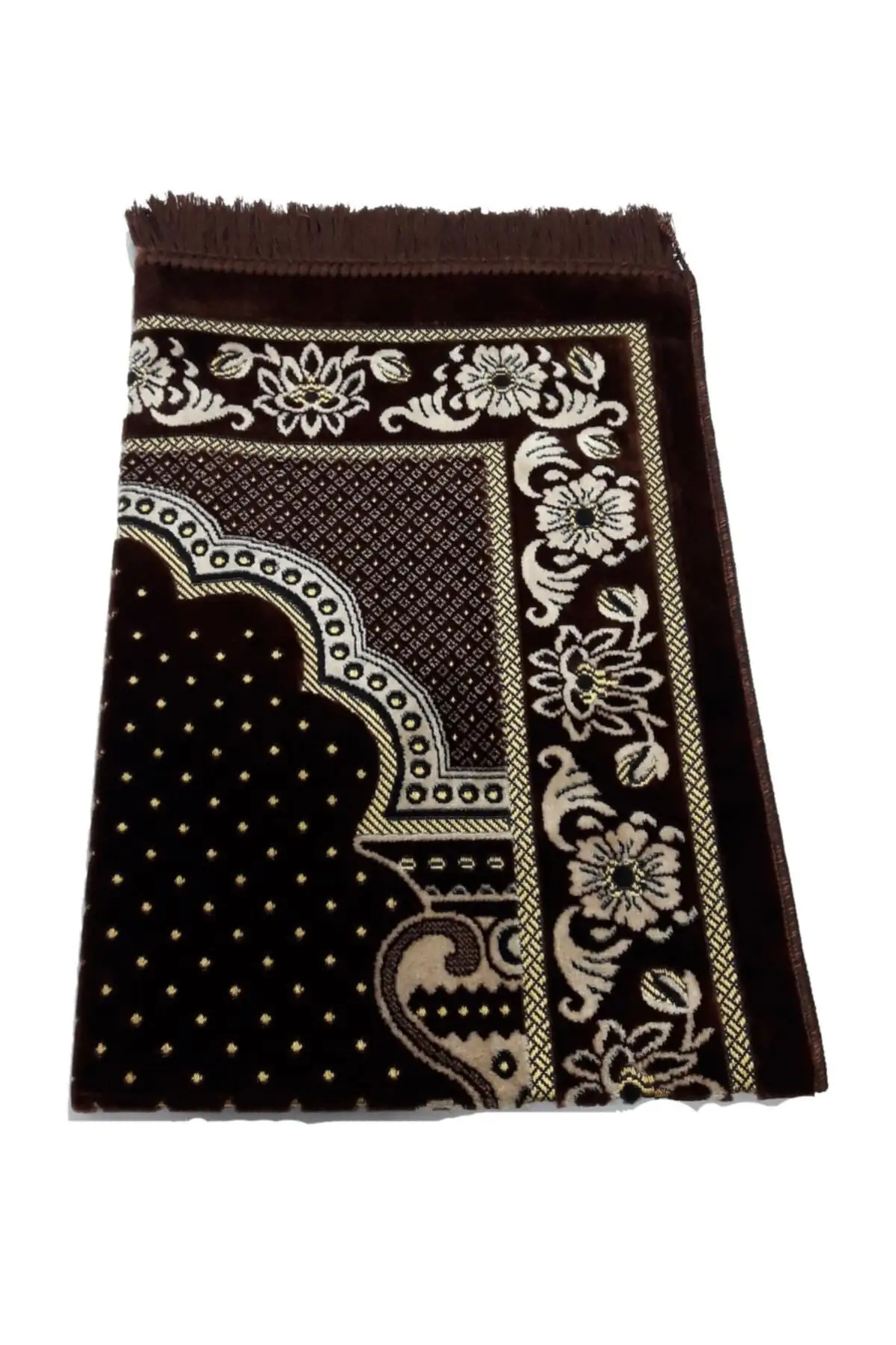 

DOLBOVI doya velvet prayer prayer prayer Rug luxury-brown Meditation Rug