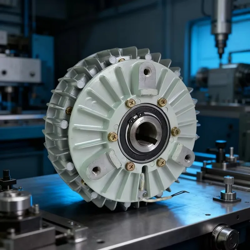 High Quality  Hollow Shaft 5kg Electromagnetic PLC Core Magnetic Powder Brake Clutch DC24V 3000 RPM 50Nm Adjustable