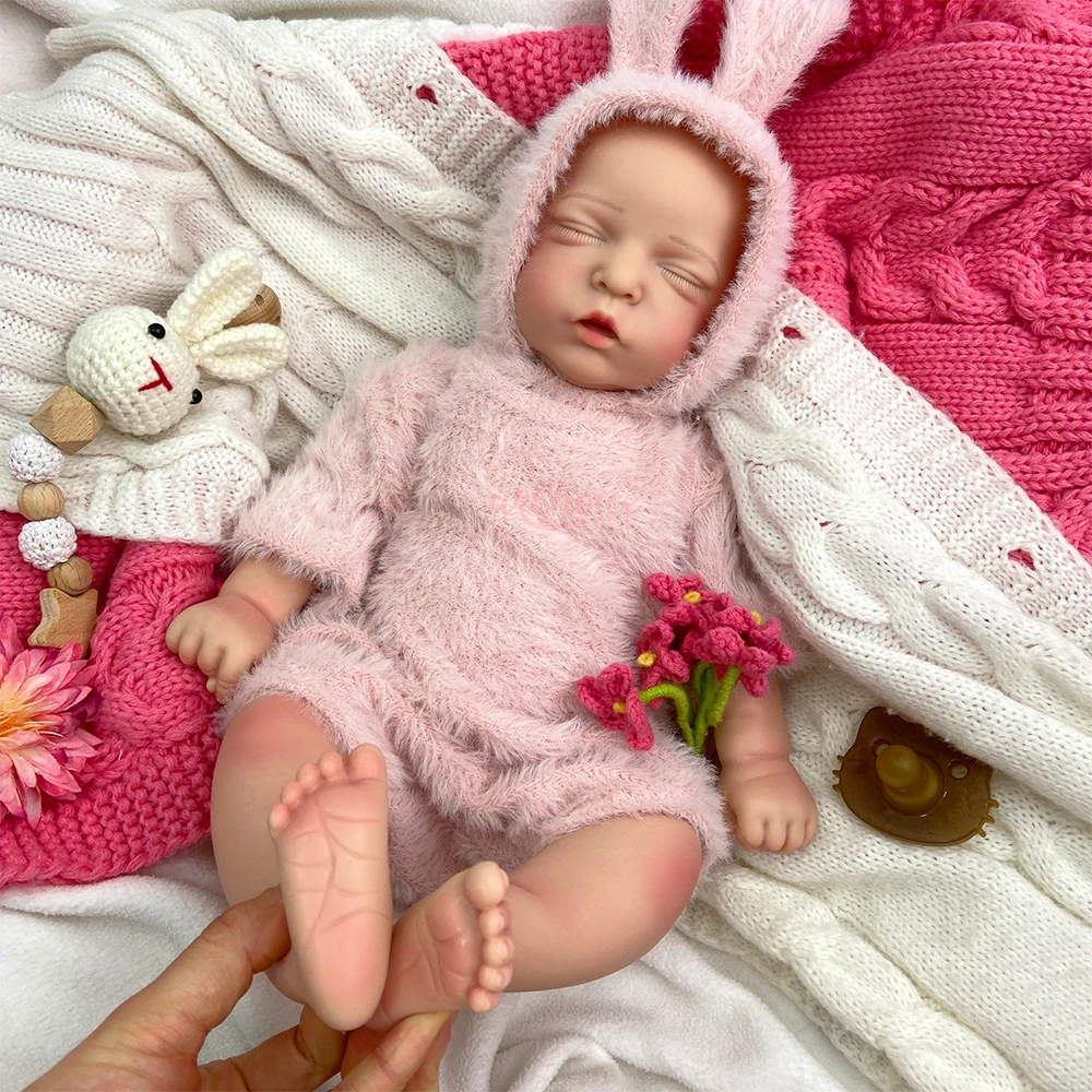 

Силиконовая кукла-реборн девочка 45 см, полнотелая, с эффектом веса, из мягкого силикона, реалистичная, для эмоциональной поддержки пожилых людей