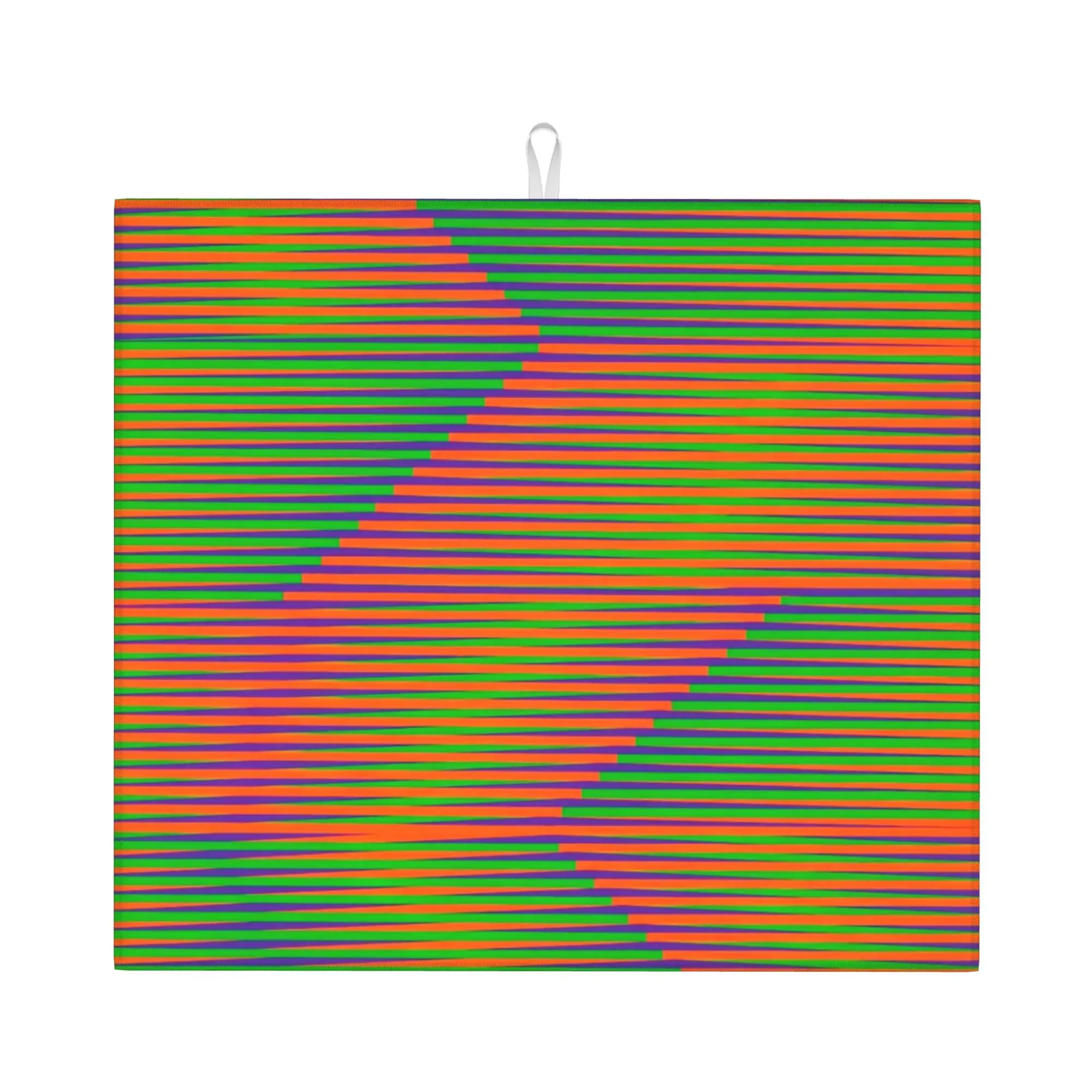 Carlos Cruz Diez Permutation Non‑Slip Waterproof Absorbent Barware Tableware Oil Proof Reusable  Bathroom Drying Mat For Kitchen
