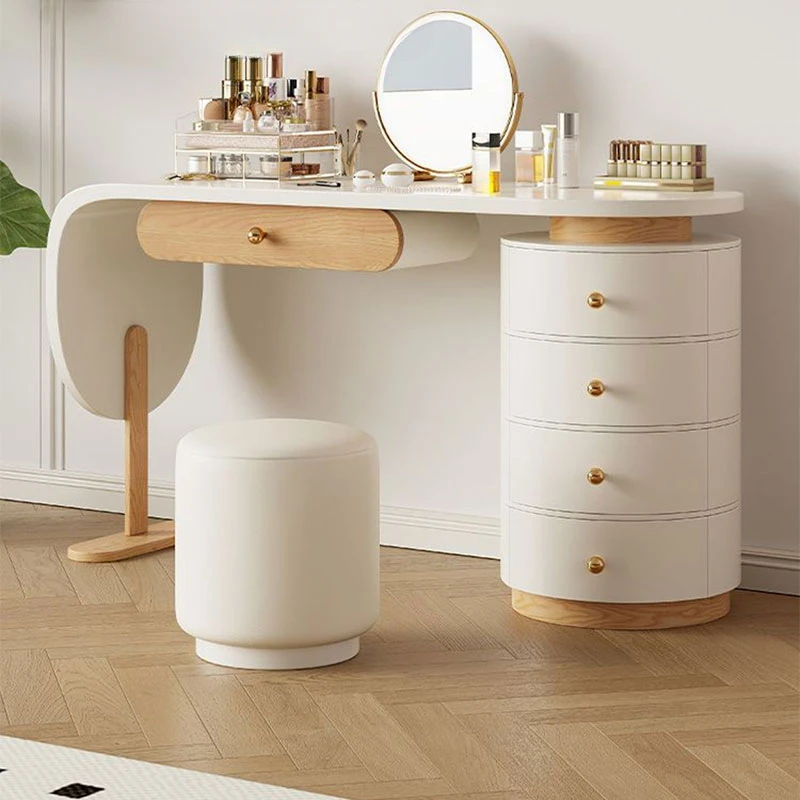 

Organizer Holder Dressing Table Baby Study Mirror Vanity Dressing Table Storage High End Modern Tocador Maquillaje Furniture