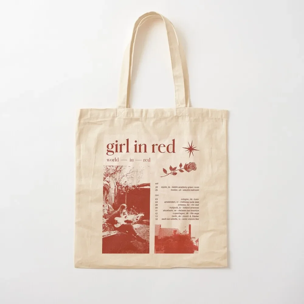 

Girl in red tour Tote Bag shopper bags for women Eco bag Women's bag Handbags women