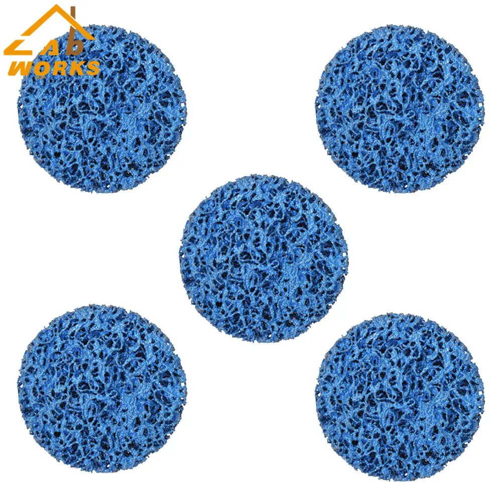 

5 Pieces Blue 3" Quick Change Easy Strip & Clean Discs For Paint Rust New