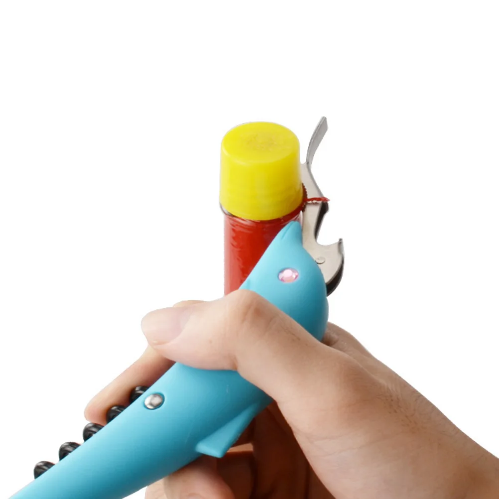 

4 PCS Opener Multifunction Bottle Dolphin Beer Knife Stainless Steel