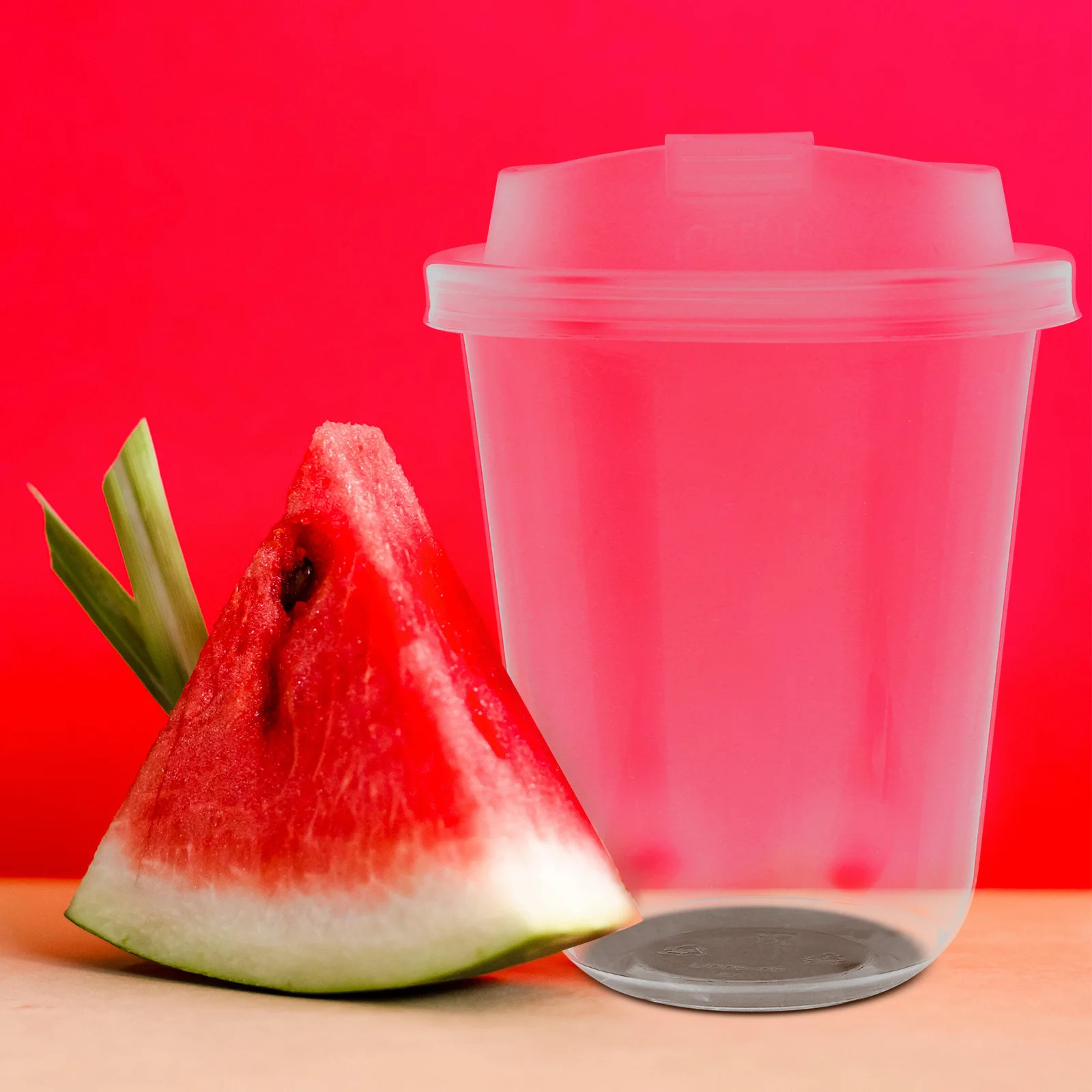 

50pcs Disposable Coffee Cups 380Ml Clear Sip Lid For Cold Drink Milk Tea Smoothie Juice Takeaway Plastic Beverage Cups Office