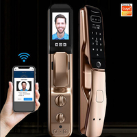 Tuya Wifi Fingerprint Smart Door Lock 3D Face Recognition Electronic Home Digital APP Home Password Lock