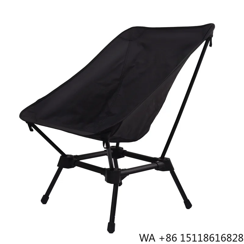 Outdoor Camping High Back Foldable Aluminum Moon & Picnic Chair with Carrying Bag Portable Folding Camp Travel Beach Hiking