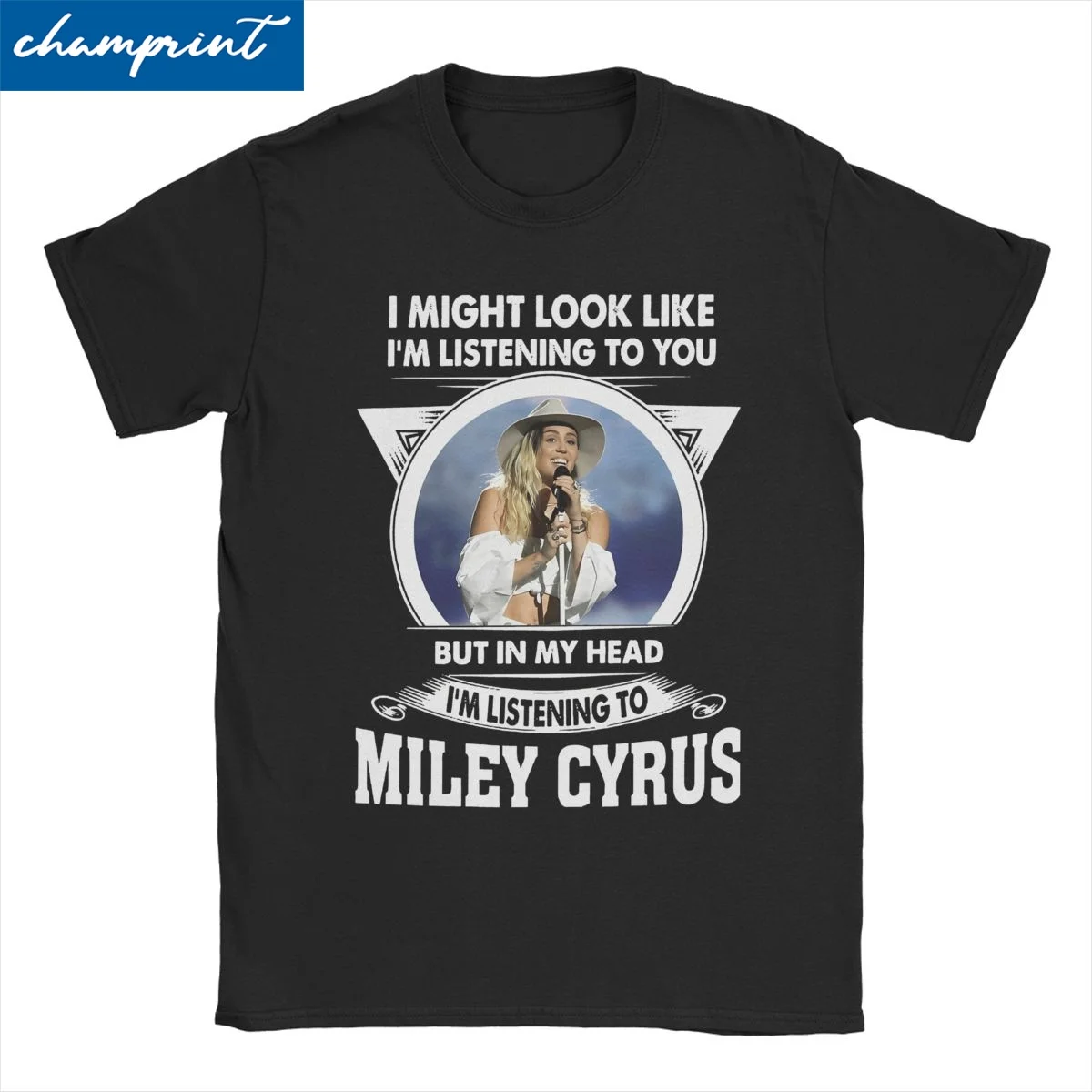 Men Women Hannah Montana Miley Vintage Rap T Shirt 100% Cotton Clothes Leisure Short Sleeve Crewneck Tee Shirt Unique T-Shirts