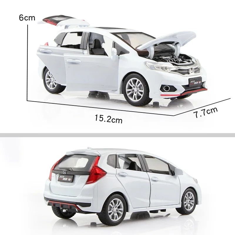 Simulation Exquisite Diecasts & Toy Vehicles Honda Jazz Fit GK5 CheZhi 1:32 Alloy Collection Model Railed/Motor/CarS/Bicycles