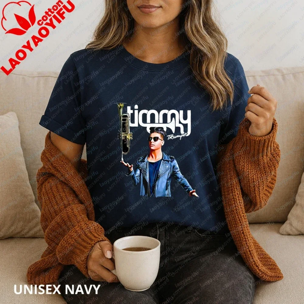 Timmy Trumpe Summer Casual Trendy Multi-Purpose Short-Sleeved Cotton Round-Neck T-Shirt for Both Men and Women