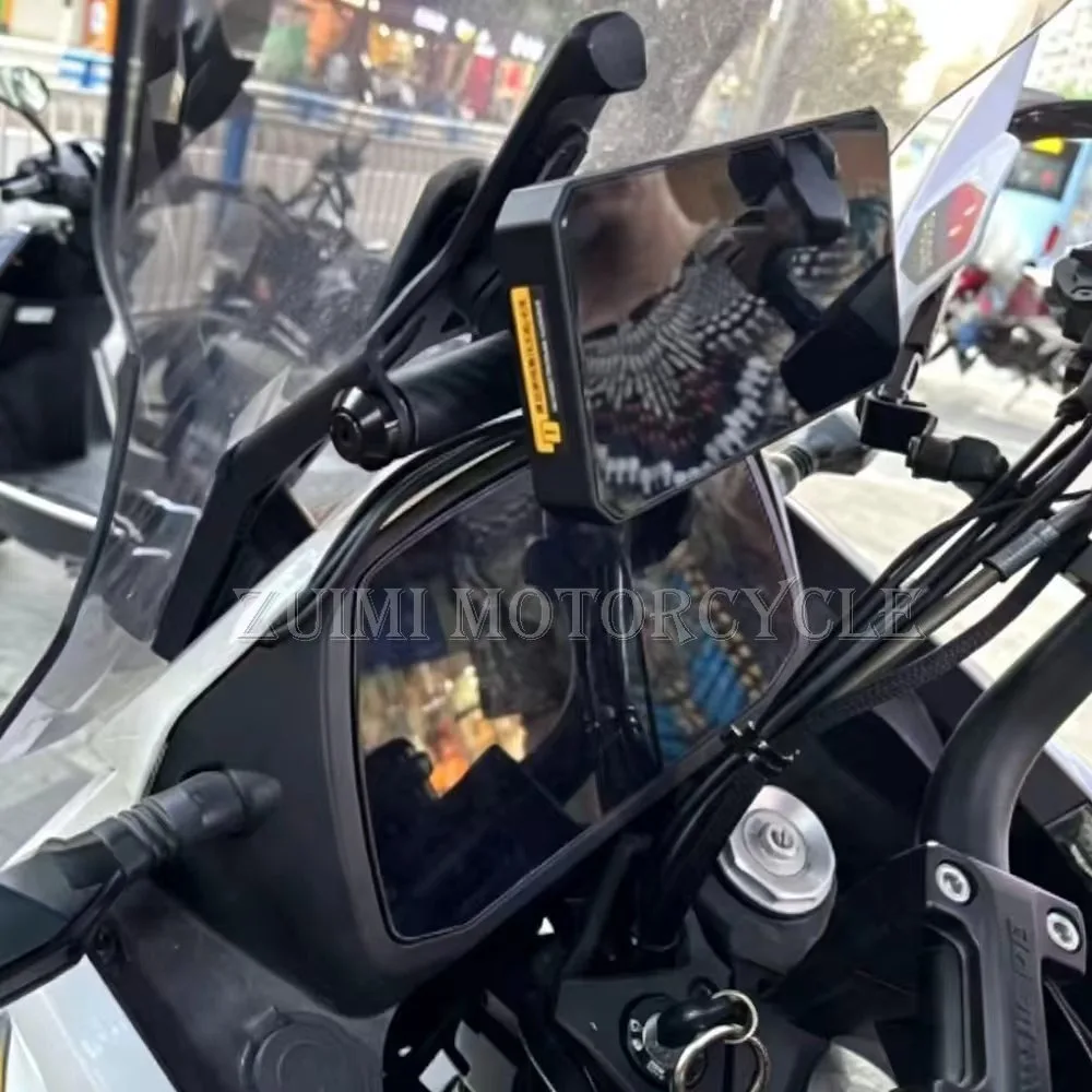 New multi-functional GPS extension bracket for Morini X-Cape 650, phone navigation holder accessory.