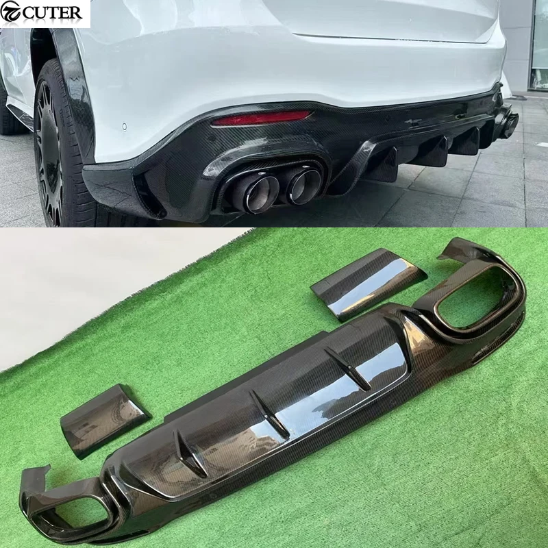 

X167 Gls450 GLS63 Carbon Fiber Rear Bumper Diffuser Splitter for Benz X167 Car Body Kit 20-25