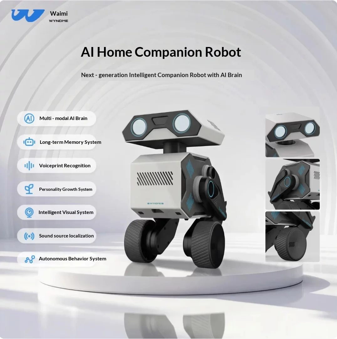 WYNDME 01 Smart Robot Intelligent Vision System AI Companion Robot Knowledge Popularization Long Term Memory System For Gifts