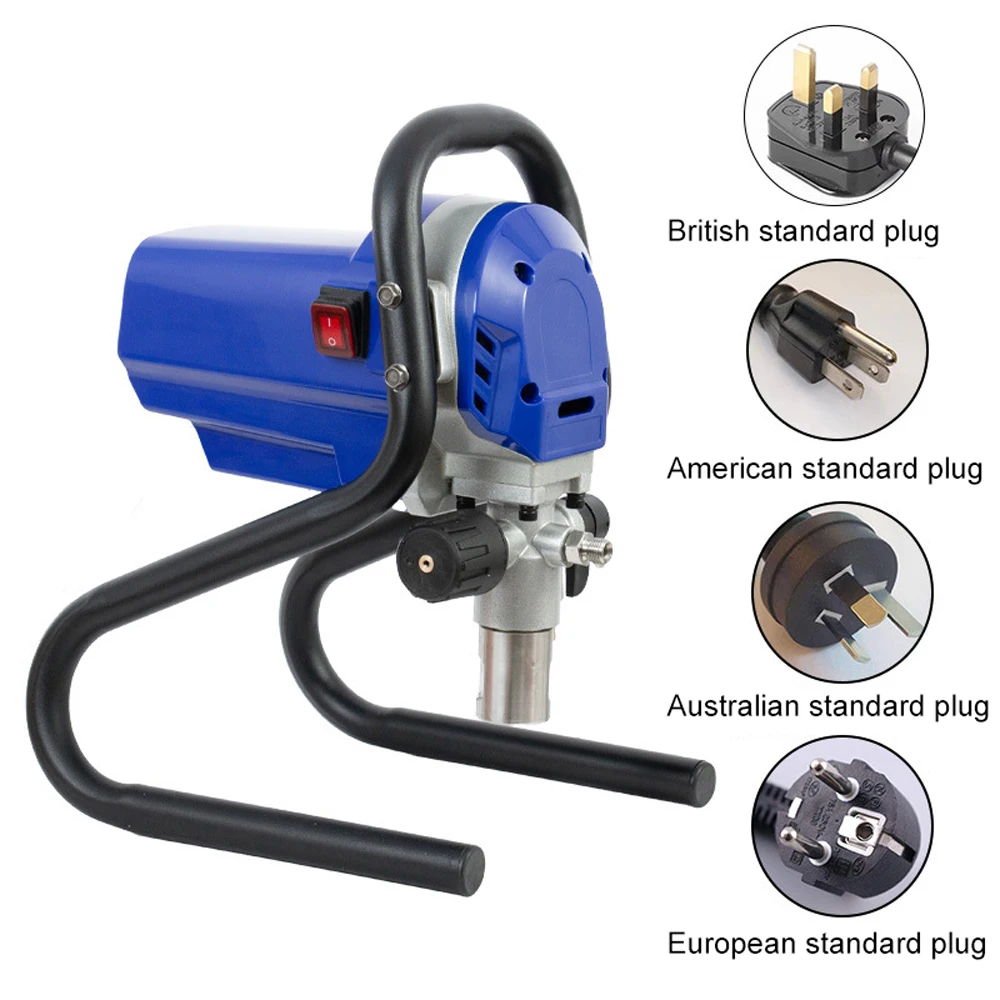 ماكينة طلاء بالرش بدون هواء 110 فولت 220 فولت للاستخدام المنزلي للجدار سهل التشغيل