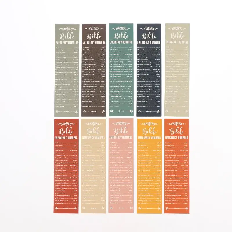 30 Pcs Morandi Color Verse Page Bookmark For Religious Welcome Gift Church Sunday Reward Supply