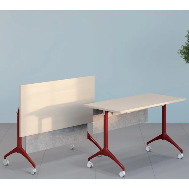 Mobile desk Training table Flip meeting Modern minimalist training table Student table