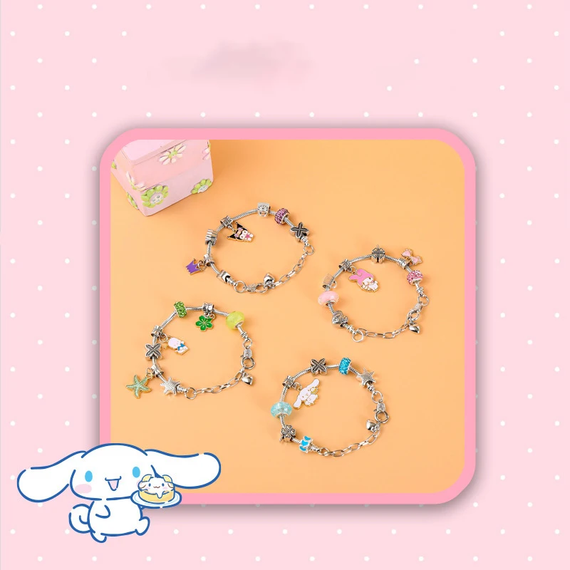 

Cinnamoroll Sanrio Kawaii Anime Children Bracelet Cute Sweet Cartoon My Melody Kuromi Accessories Jewelry Lovely Gifts for Girls