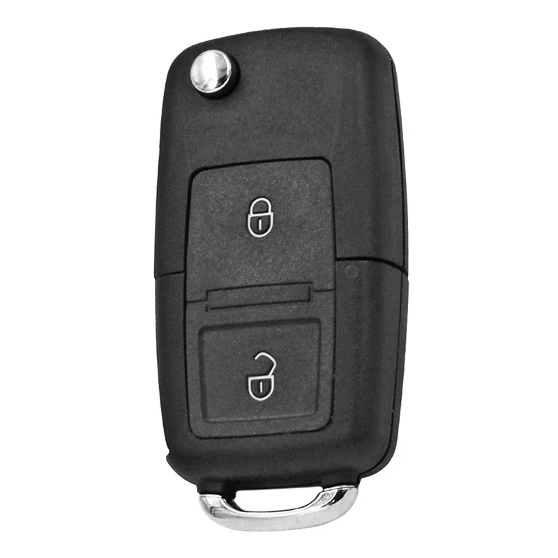 KEYECU 2 pulsanti 433MHz ID48 Chip per Seat Ibiza Cordoba Arosa Leon 2002-2009 Auto aggiornato Flip Remote Key Fob P/N: 5FA 008 548