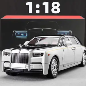 1:18 Rolls-Royce Phantom Model Car, Zinc Alloy Pull Back Toy Diecast Car  with Sound and Light, Realistic Modeling Model Toy - AliExpress