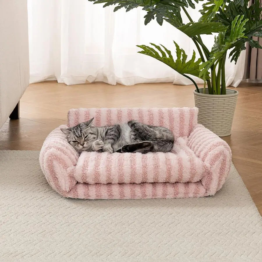 Double-Layer Plush Cat & Dog Bed 6