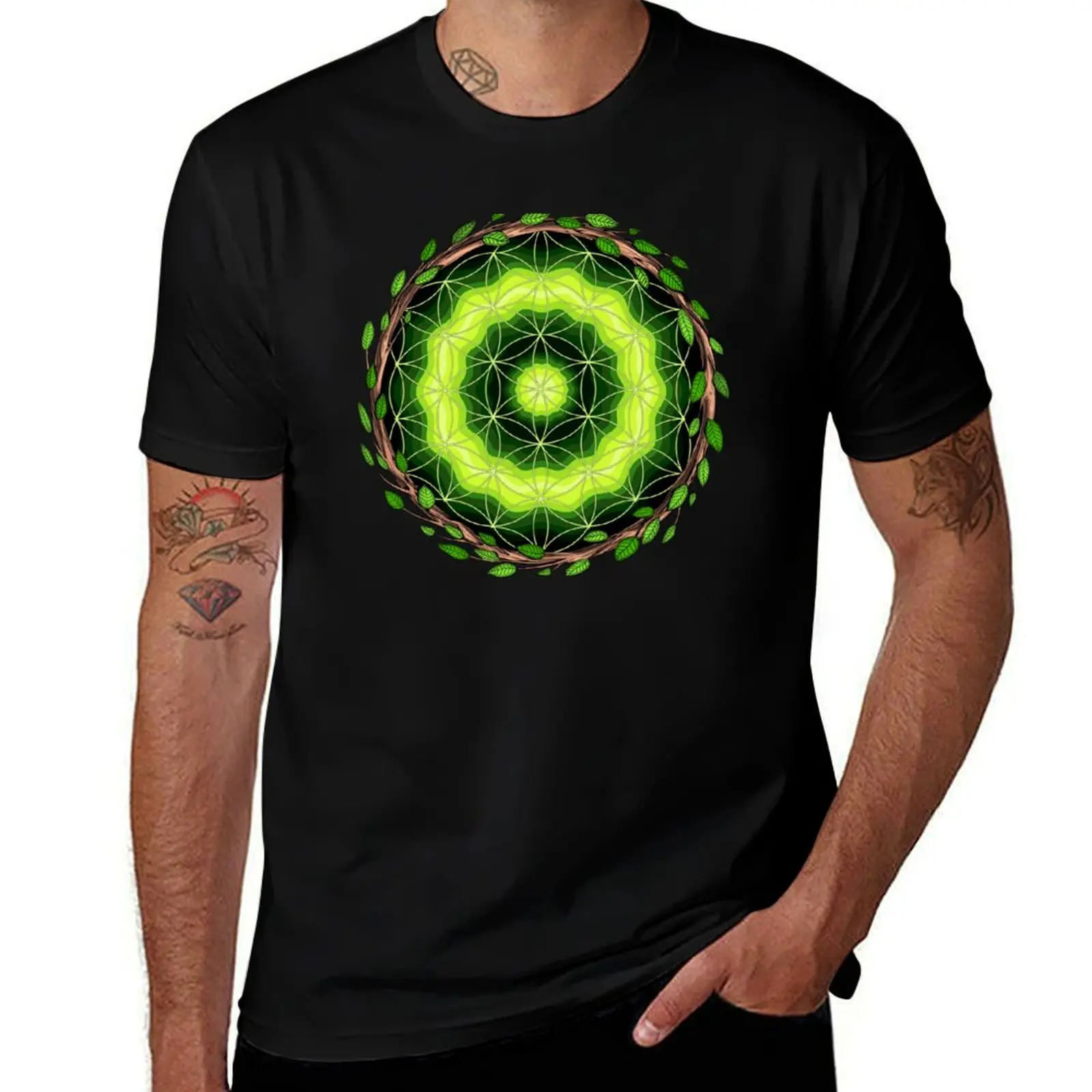 

Ayahuasca Sacred Geometry T-Shirt Personalized t-shirt Aesthetic clothing anime shirt T-shirt men