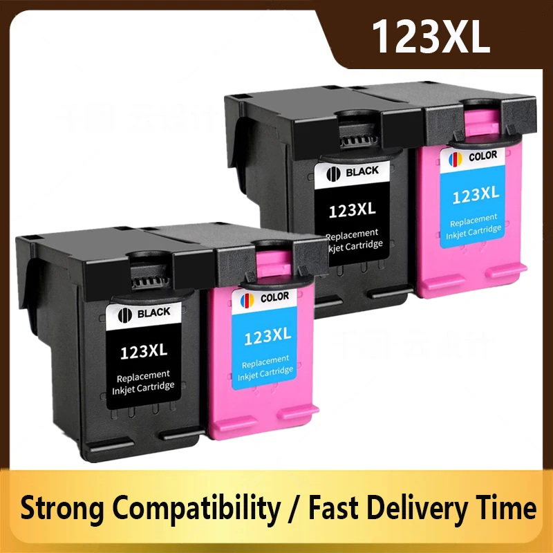 

123 For HP123 123XL Ink Cartridge for HP DeskJet 1110 1111 1112 2130 2132 2134 Officejet 3830 3831 3832 3834 Printer