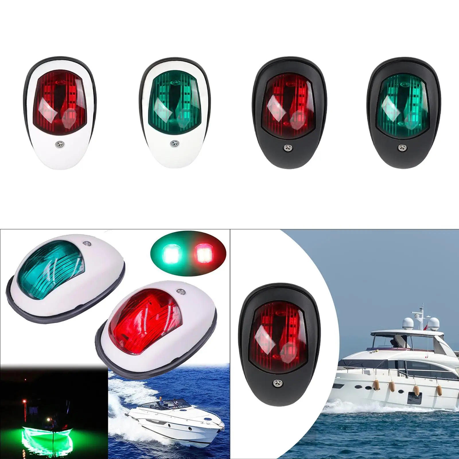 

Навигационный фонарь для лодки IP66 Водонепроницаемый бас-понтон Простая установка морского фонаря