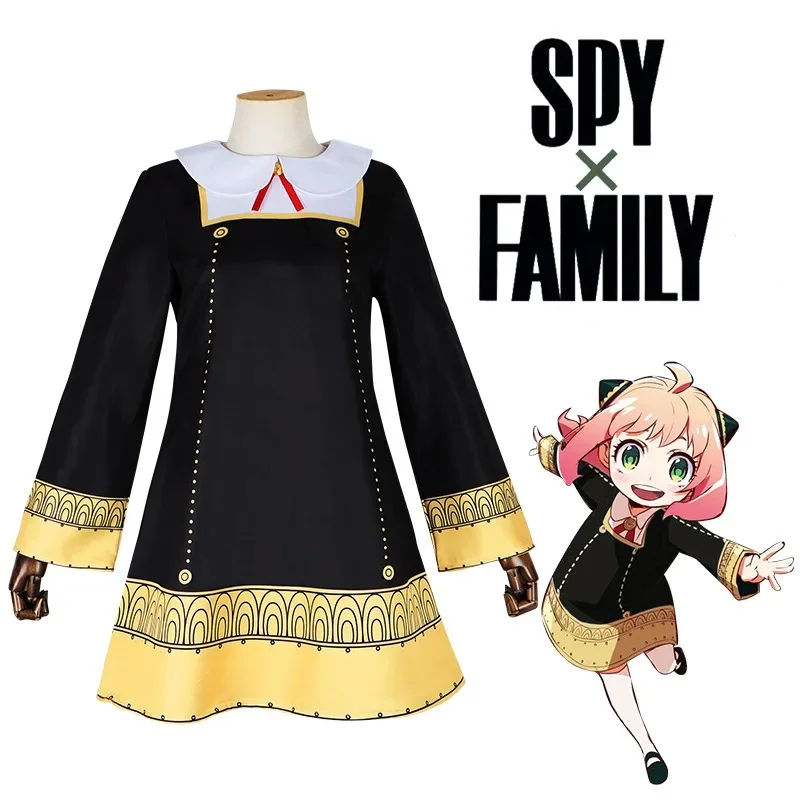 Costumes de cosplay Anime pour enfants, Anya Forger, uniforme d'Halloween Ania, robe de fille, fête de carnaval de Noël, espion X, famille, enfant