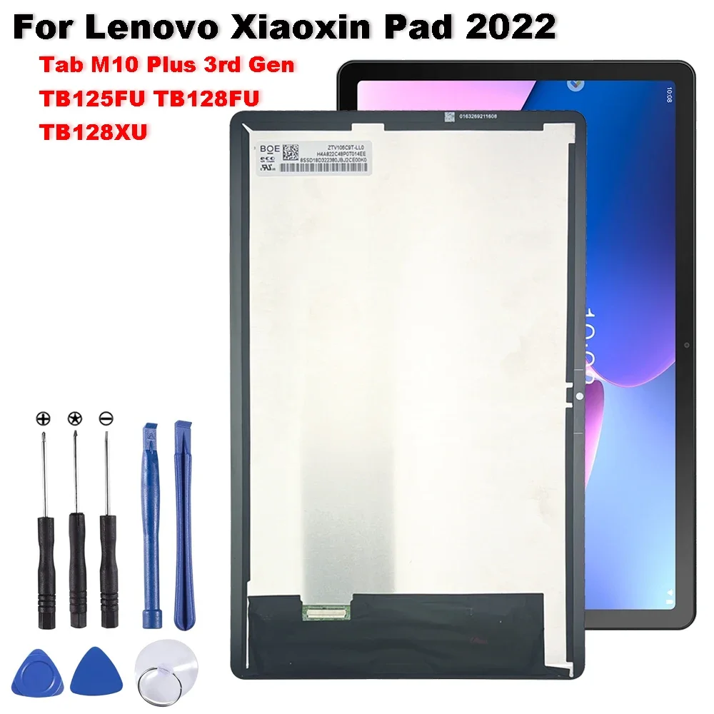 New For Lenovo Xiaoxin Pad 2022 TB128FU TB128XU TB128 TB125FU P12 Tablet LCD Display Touch Screen Digitizer Assembly Replacement