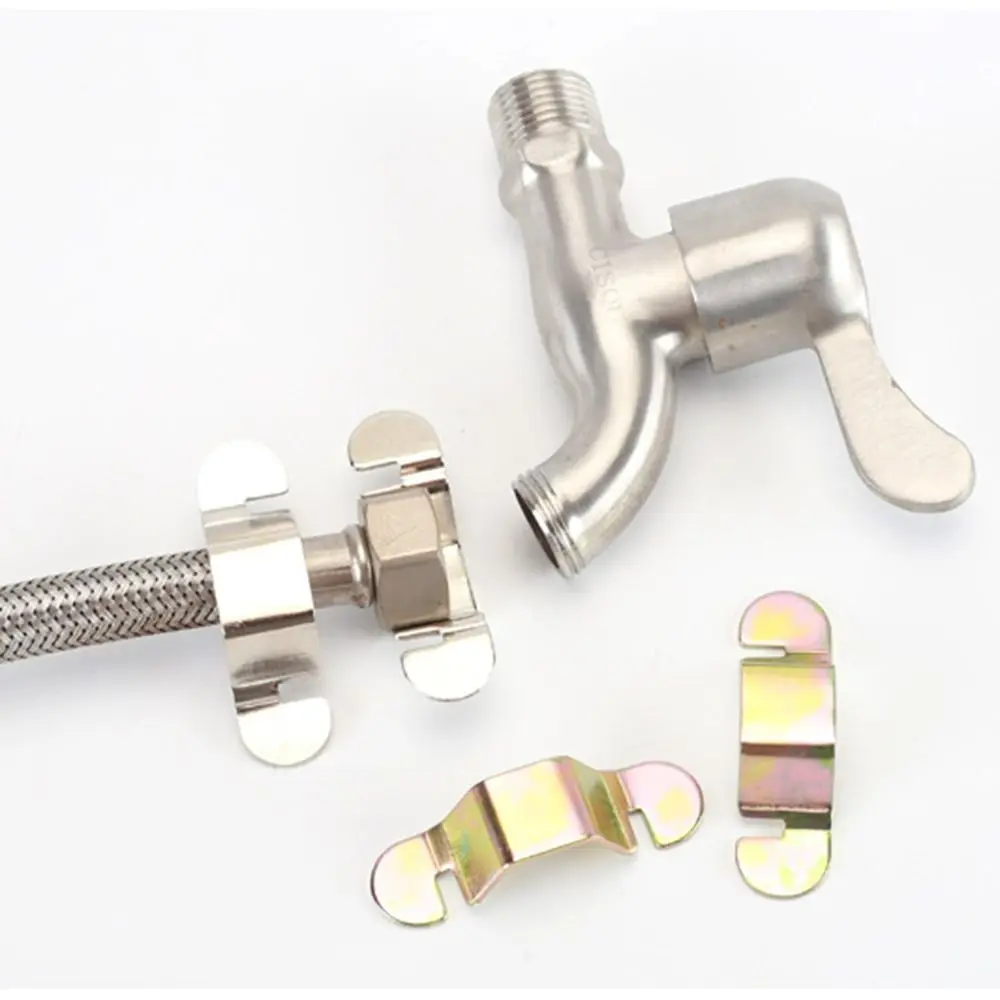 Kunci Hexagonal Stainless Steel yang Dapat Digunakan Kembali Warna Emas/Perak Kunci Hexagonal 4-titik Kunci Pipa yang Dapat Dilepas Kunci Selang Pipa