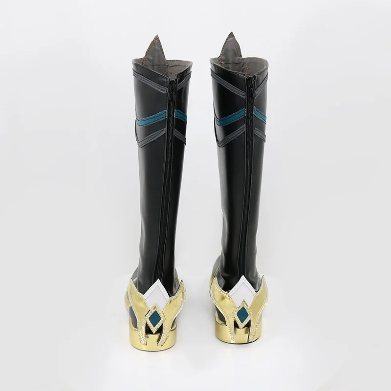 Chaussures de Cosplay du Jeu Honkai Star Rail Dan Heng, Bottes de Carnaval d'Halloween, en Cuir PU, Accessoires sur Mesure